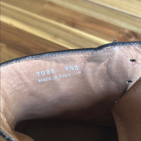 Massimo Matteo Men’s Black Leather Dress Boots | Size 9.5 | Made in Italy - Picture 9 of 9